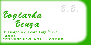 boglarka benza business card